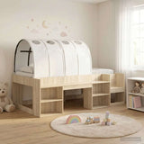 Letto con Tunnel 3 pz Rovere Sonoma e Bianco Legno truciolato