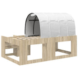 Letto con Tunnel 3 pz Rovere Sonoma e Bianco Legno truciolato