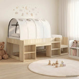 Letto con Tunnel 3 pz Rovere Sonoma e Bianco Legno truciolato