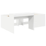 Letto con Tunnel 3 pz Bianco e Nero Legno truciolato