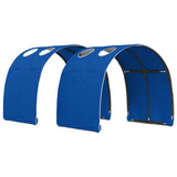 Letto con Tunnel 3 pz Rovere Sonoma e Blu Legno truciolato