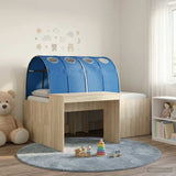 Letto con Tunnel 3 pz Rovere Artigianale e Blu