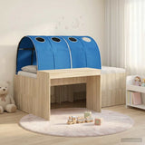 Letto con Tunnel 3 pz Rovere Sonoma e Blu Legno ingegnerizzato