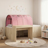 Letto con Tunnel 3 pz Rovere Sonoma e Rosa Legno ingegnerizzato