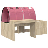 Letto con Tunnel 3 pz Rovere Sonoma e Rosa Legno ingegnerizzato
