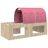 Letto con Tunnel 3 pz Rovere Sonoma e Rosa Legno ingegnerizzato