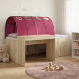 Letto con Tunnel 3 pz Rovere Sonoma e Rosso