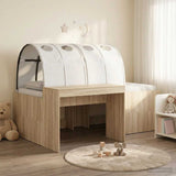 Letto con Tunnel 3 pz Rovere Sonoma e Bianco