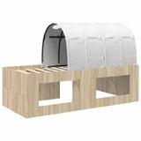 Letto con Tunnel 3 pz Rovere Sonoma e Bianco