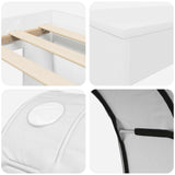 Letto alto per bambini con scrivania 3 pz Bianco