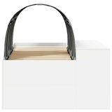 Letto alto per bambini con scrivania 3 pz Bianco