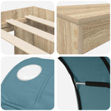 Letto alto per bambini con scrivania 3 pz Legno ingegnerizzato