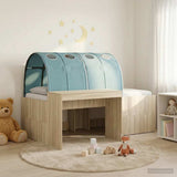 Letto alto per bambini con scrivania 3 pz Legno ingegnerizzato