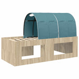Letto alto per bambini con scrivania 3 pz Legno ingegnerizzato