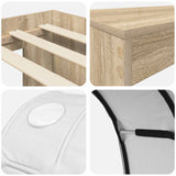 Letto alto per bambini con scrivania 3 pz Legno ingegnerizzato