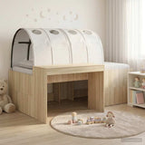 Letto alto per bambini con scrivania 3 pz Legno ingegnerizzato