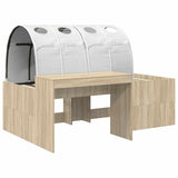 Letto alto per bambini con scrivania 3 pz Legno ingegnerizzato