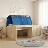 Letto con Tunnel 3 pz Rovere Artigianale e Blu
