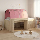 Letto con Tunnel 3 pz Rovere Artigianale e Rosa