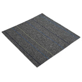 Piastrella per Tappeto Grigio Medio con Strisce 50 x 50 cm