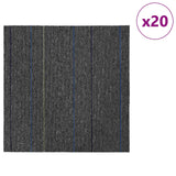 Piastrella per Tappeto Grigio Medio con Strisce 50 x 50 cm