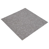 Piastrella per Tappeto Marrone 50 x 50 cm 4 pcs PP e Bitume