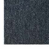 Piastrella per Tappeto Blu Grigio 50 x 50 cm 36 pcs PP e Bitume