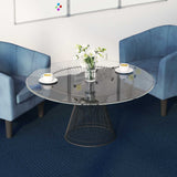 Piastrella per Tappeto Blu 50 x 50 cm 4 pcs PP e Bitume