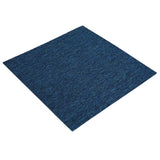 Piastrella per Tappeto Blu 50 x 50 cm 4 pcs PP e Bitume