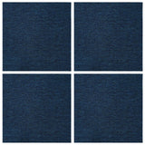 Piastrella per Tappeto Blu 50 x 50 cm 4 pcs PP e Bitume
