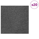Piastrella per Tappeto Grigio Medio 50 x 50 cm 20 pcs