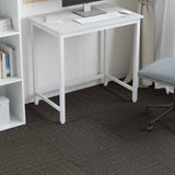 Piastrella per Tappeto Striato Marrone Chiaro 50 x 50 cm 20 pcs