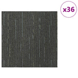 Piastrella per Tappeto Verde Striato Chiaro 50 x 50 cm 36 pcs