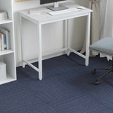 Piastrella per Tappeto Strisce Blu 50 x 50 cm 4 pcs PP e Bitume
