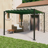 Gazebo con tetto ventilato 3 x 3 x 2,14 m Verde