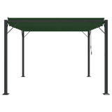 Gazebo con tetto ventilato 3 x 3 x 2,14 m Verde