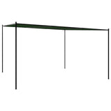 Gazebo 4 x 3,98 x 2,67 m Verde Poliestere e Acciaio