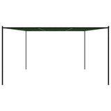 Gazebo 4 x 3,98 x 2,67 m Verde Poliestere e Acciaio