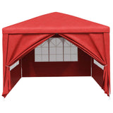 Tenda Party 400 x 300 x 255 cm Rosso PE e Acciaio