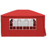Tenda Party 400 x 300 x 255 cm Rosso PE e Acciaio