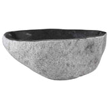 Lavabo Ovale Grigio (32-37) x (27-30) x 12 cm Pietra di Fiume
