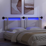 Testiera sospesa Con luce LED Grigio Nuvola Tessuto