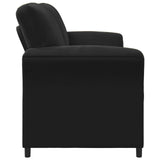 Divano a 2 Posti Nero 138 x 83 x 95 cm Velluto