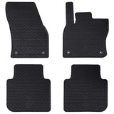 Tappetino per Auto 4 pcs Nero TPE