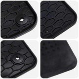 Tappetino per Auto 4 pcs Nero Gomma