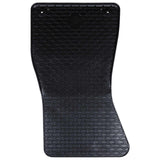 Tappetino per Auto 4 pcs Nero Gomma
