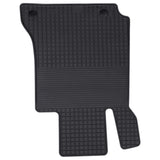 Tappetino per Auto 4 pcs Nero Gomma