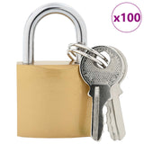 U Lock con Chiavi 100 pcs Ottone Ferro