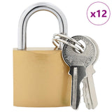 U Lock con Chiavi 12 pcs Ottone Ferro