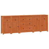 Credenza 5 pcs Marrone Cera Legno di pino massiccio